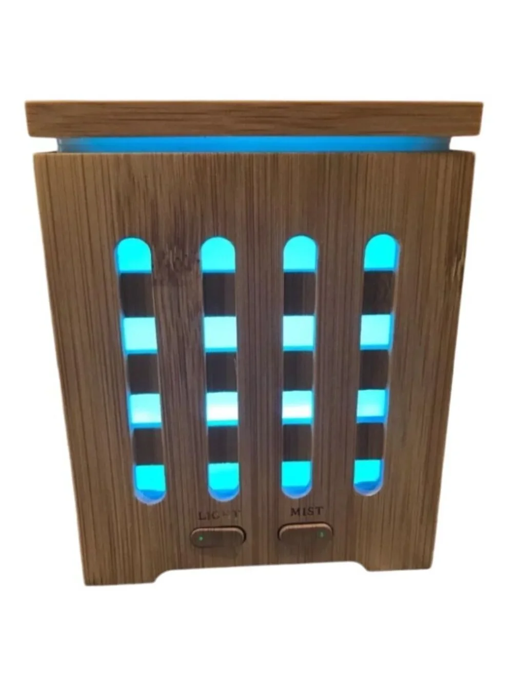 Bamboo Aromatherapy Essential Oil Diffuser Ultrasonic Cool Mist Color LED